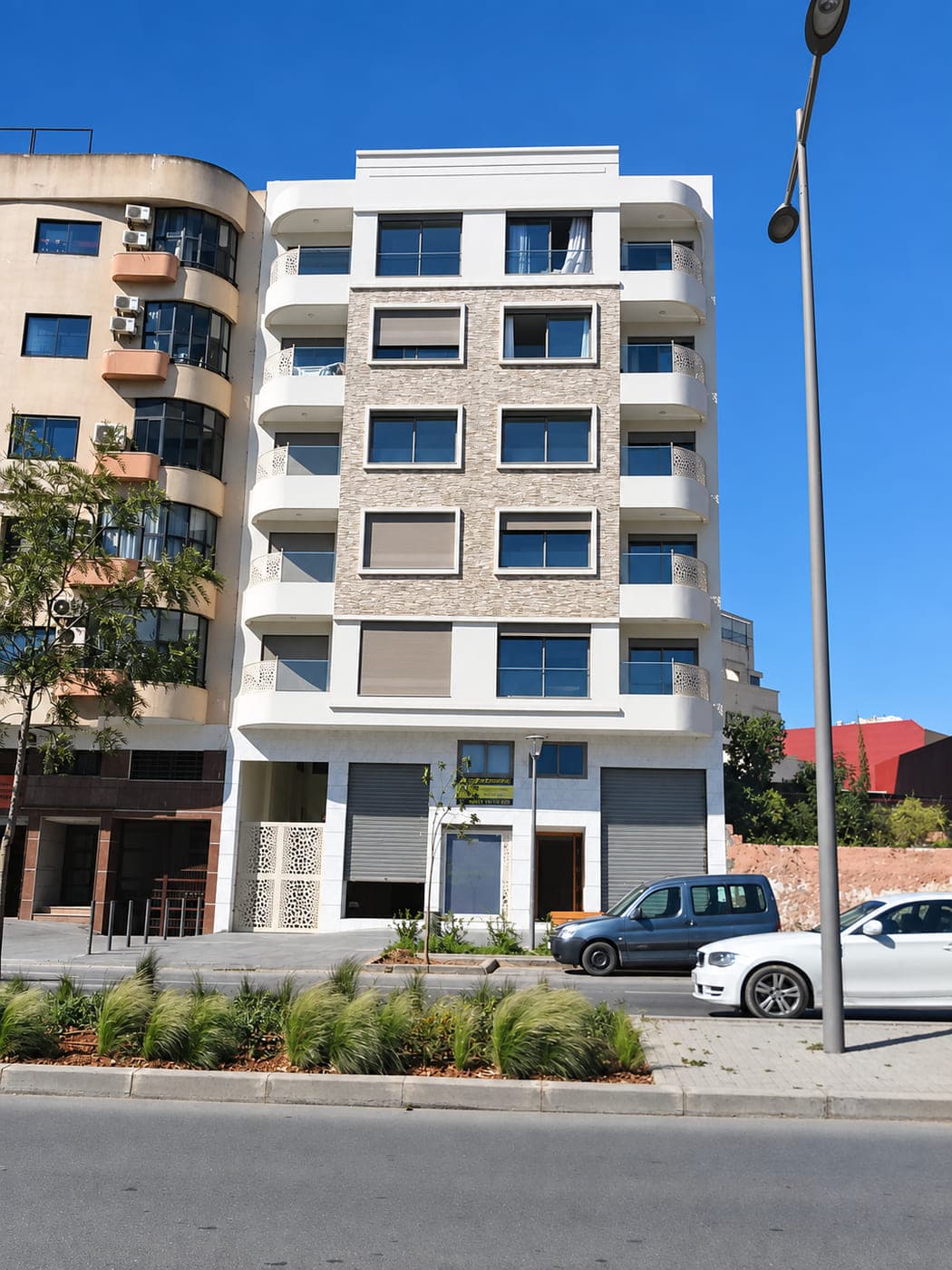 Façade de Park View CIL, résidence livrée dans le quartier CIL à Casablanca